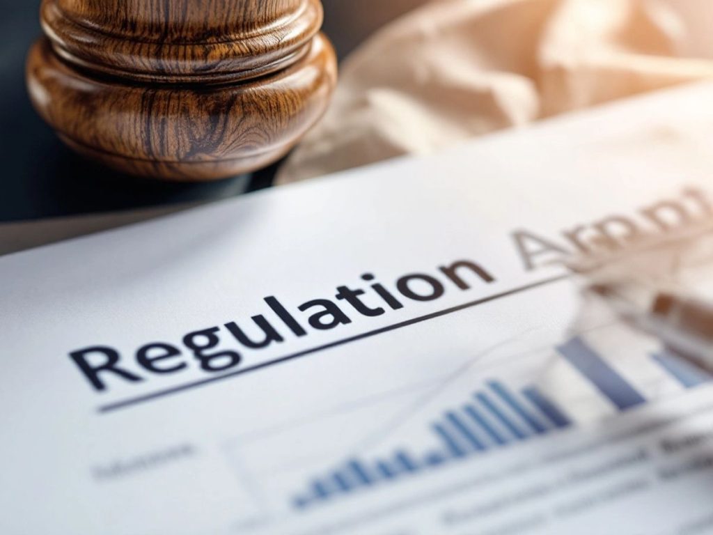 Ciocan legislativ pe un document oficial.