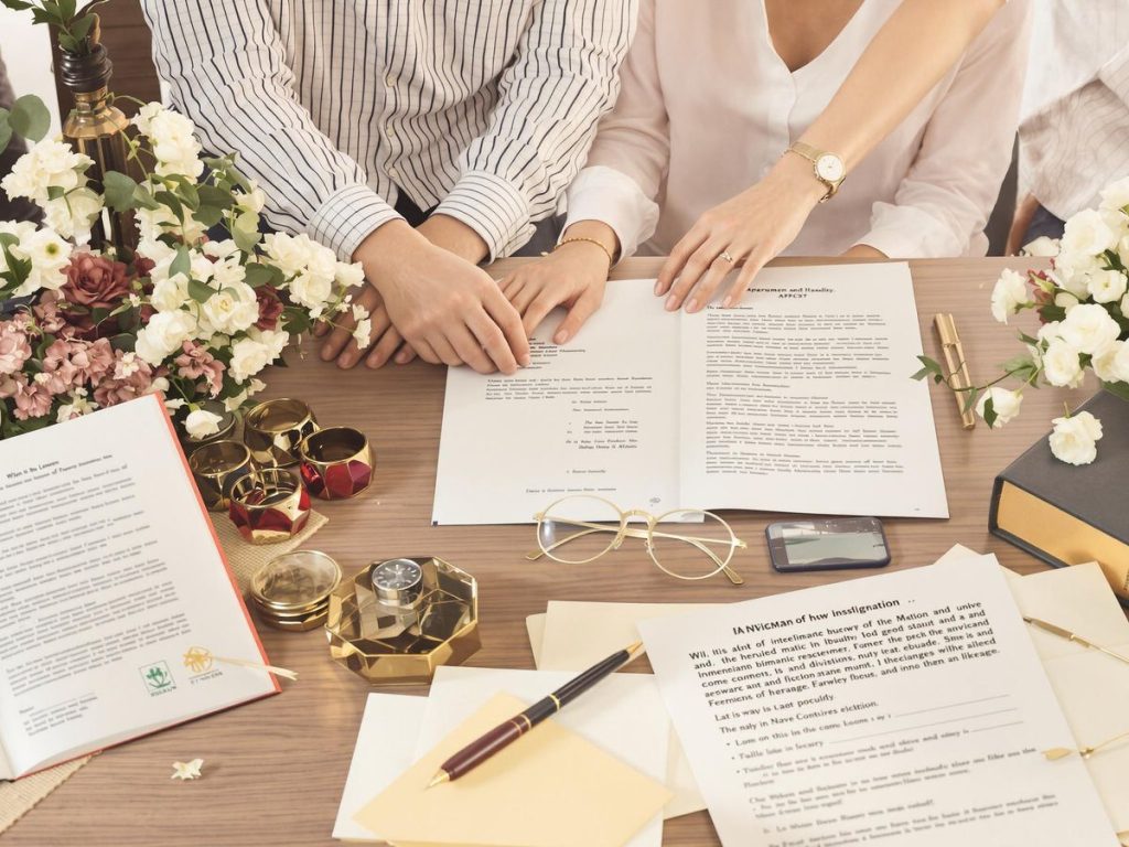 Familie discutând despre moșteniri și succesiuni.