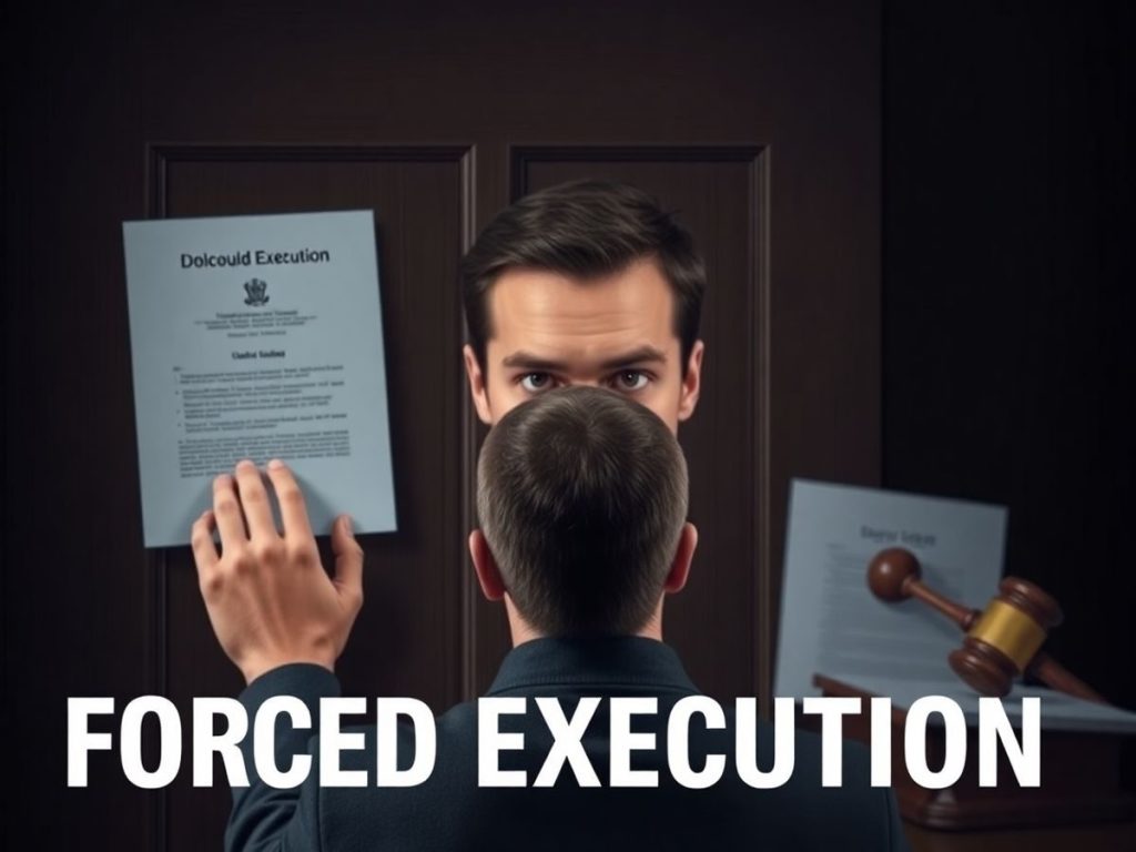 Proces legal pentru blocarea execuției silite.